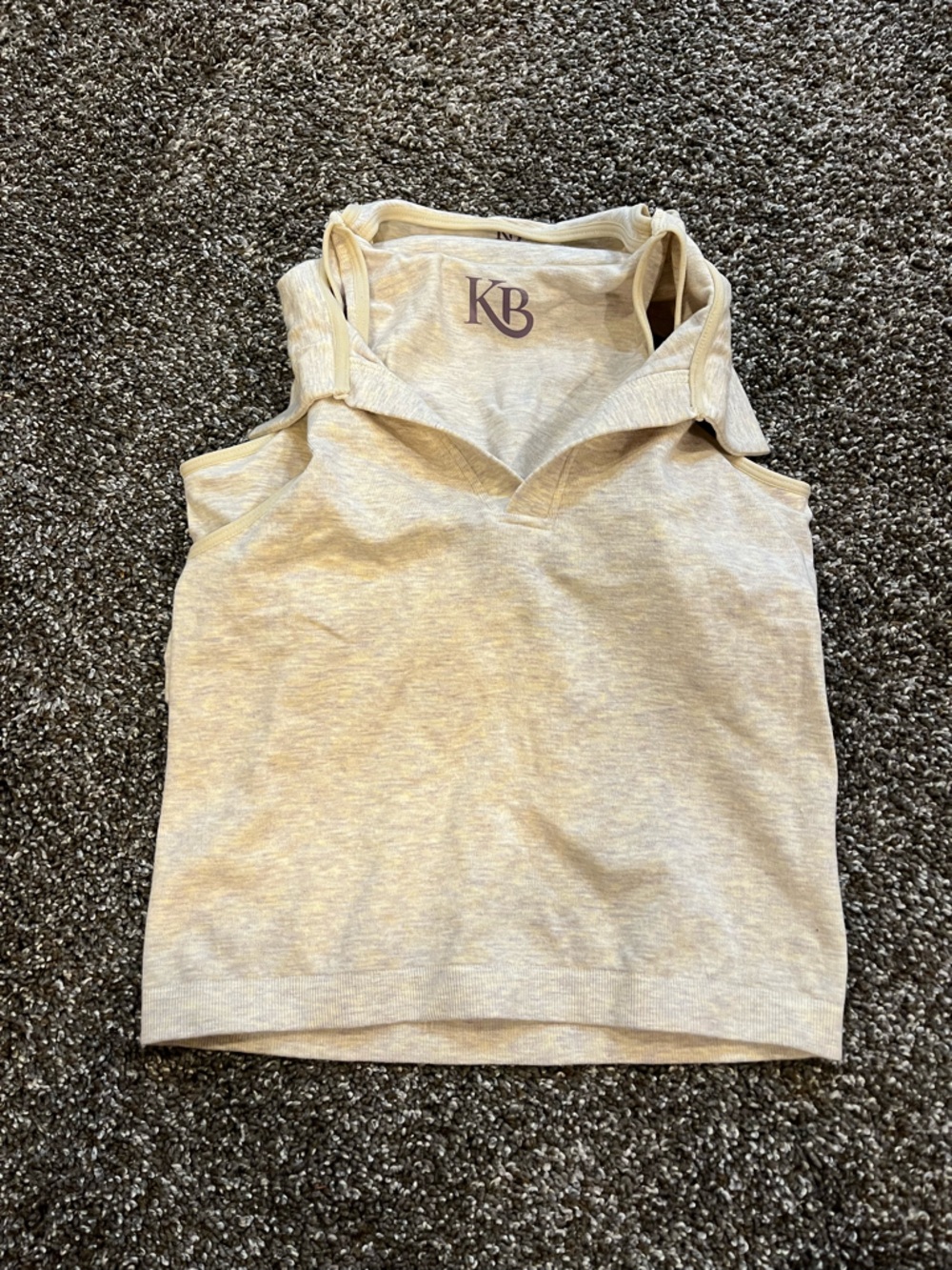 Kindred Bravely Light Beige Maternity Tank and Nursing Bra
